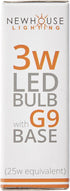 Newhouse Lighting G9 LED Bulb Halogen Replacement Lights, 3W (25W Equivalent), 260 Lumens, 120V, 3000K...