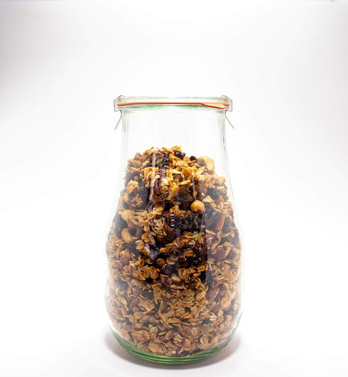 Weck Tulip Jars 2.5 Liter - Glass Jars for Sourdough Starter, Canning, and Storage with Wide Mouth and Glass Lid (1 Jar)...