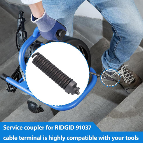 3/8-Inch Cable Repair Coupling for RIDGID Drain Cleaner, 91037 IW Cable Repair End Parts...