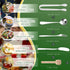 18 Pieces Charcuterie Board Accessories Stainless Steel Cheese Butter Spreader Knives Set Include Mini Serving Tongs, Knives, Spoons, Forks, Honey...