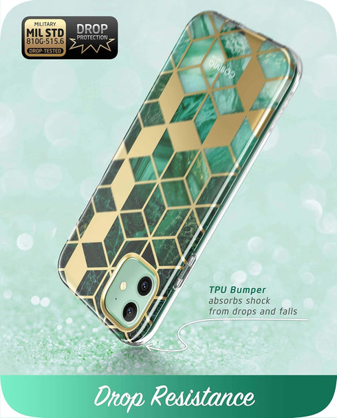 i-Blason Cosmo Series Case for iPhone 11 (2019 Release), Slim Full-Body Stylish Protective Case with Built-in Screen Protector, Prasio, 6.1''...