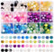 Beadthoven 360pcs 8mm Glass Beads for Bracelets Kit Crystal Crackle Beads Bulk for Jewelry Making Colorful Round Gemstones Friendship Bracelet Bea...