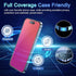 2 PACK Compatible with iPhone 15 Pro Compatible with iPhone 15 Privacy Screen Protector Gradient colorful 25 Degree Anti Spy Tempered Glass Anti B...