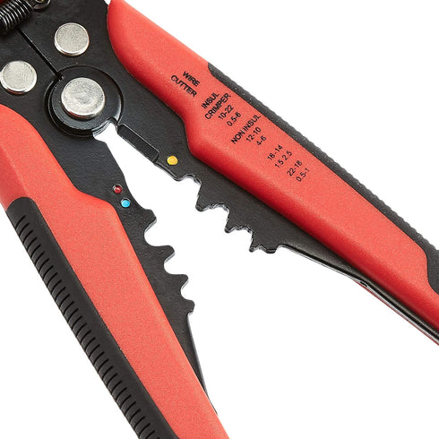 Amazon Basics Self-Adjusting Wire Stripper, Black/Red...