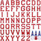 Jongdari Iron on Letters, 52 Pcs Alphabet Patches with Ironed Adhesive, Decorate Repair Patches for Shirts Jackets Hats Jeans Shoes Bags(Red)...