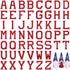 Jongdari Iron on Letters, 52 Pcs Alphabet Patches with Ironed Adhesive, Decorate Repair Patches for Shirts Jackets Hats Jeans Shoes Bags(Red)...