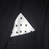 White Polka Dot Silk Pocket Square 100% Silk - Full-Sized 16"x16"...