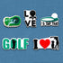 25Pcs Golf Shoe Charms for Clog Different Matching Sandals Wristbands Bracelets, Sports Ball Shoe Charms Decorations (Golf)...