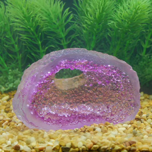 Penn-Plax Deco-Replicas Cystal Cave Aquarium Decoration – Safe for Freshwater and Saltwater Fish Tanks – Amethyst Pink...