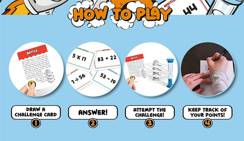 Math Blast! Math Game for Kids 8-12 & Over | Fun Educational Game for Home or Classroom - Practice Math The Fun Way...