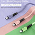Multi Charging Cable 5FT, 2Pack 3 in 1 Multiple USB Charger Cable Universal Phone Charger Cord Adapter with IP/USB C/Micro USB Port, for Phone 15 ...