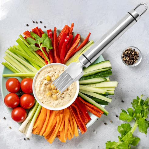 PCTC Stainless Steel Chopped Green Onion Knife, Kitchen Tool Slice Cutlery Vegetable Cutter Sharp Scallion Cutter Shred Knife, for Kitchen Cutting...