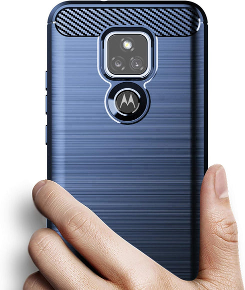 Osophter for Moto G Play 2021 Case with 2pcs Screen Protector Shock-Absorption Flexible TPU Rubber Protective Cell Phone Cover for Motorola G Play...