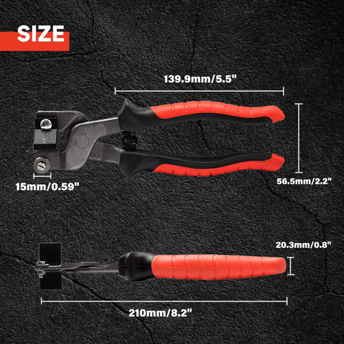 SPEEDWOX Mosaic Nippers 8" Tile Nippers with Strong Plastic Breaker Bar Scoring Wheel for Cutting Porcelain Ceramic Mirror Professional Glass Cutt...