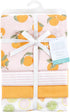 Hudson Baby Unisex Baby Cotton Flannel Receiving Blankets, Citrus Orange, One Size...