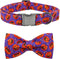 Dog Collar - Halloween Pumpkin Bowtie Dog Collar Gift Soft Bow Collar Pet Adjustable Metal Buckle Dog Collar for Large Dogs...