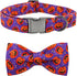 Dog Collar - Halloween Pumpkin Bowtie Dog Collar Gift Soft Bow Collar Pet Adjustable Metal Buckle Dog Collar for Large Dogs...