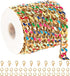 9.8 Feet Colorful Dripping Oil Cuban Chains for Jewelry Making, Gold Plated Aluminum Chain for Necklace Unwelded Twist Curb Chain Roll with Jump R...