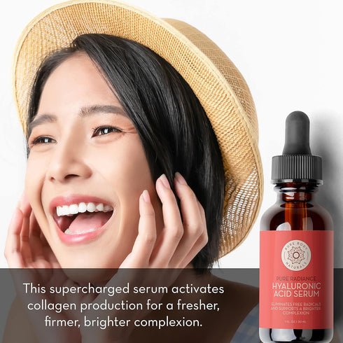 Pure Body Naturals Facial Serum - Hyaluronic Acid Serum, Retinol Serum, Vitamin C Serum, and Vitamin B3 (Niacinamide) Serum - A Perfect Serum Gift...