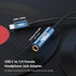 MillSO USB Type C to 1/4 Headphone Adapter TRS 6.35mm Female to USB C Aux Audio Adapter Stereo Jack Adapter for Amplifiers, Mixer, Home Theater, S...