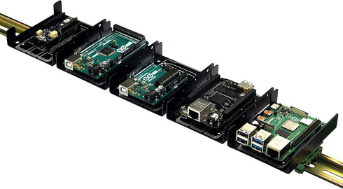 DIN Rail Mount Bracket for Raspberry Pi A+ B+ 2B 3B 3B+ 4B Zero Arduino Uno Mega Mkr BeagleBone...