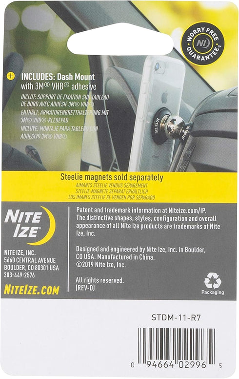 Nite Ize Steelie Dash Mount - Additional Car Mount Dash Ball for Steelie Magnetic Phone Mounting System - Cell Phone Accessories for Dashboard Mou...