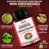 Korean Red Panax Ginseng 1200mg + Ginkgo Biloba -120 Vegan Capsules - High Ginsenosides Extra Strength Root Extract Powder Supplement for Energy, ...