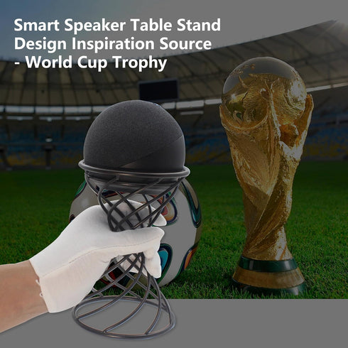 Smart Speaker Table Stand Decorative Holder for Echo Dot 3rd/4th/5th Gen, Echo 4th/5th Gen, Echo Glow, Apple Homepod Mini and Google Home Mini/Nes...