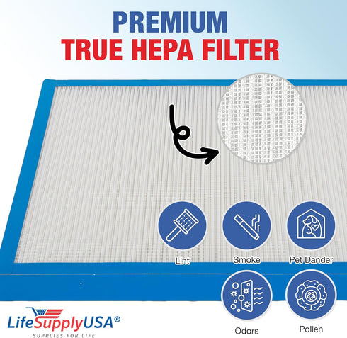 True HEPA Filter Replacement Compatible with Homedics AF-10FL AR-10 AF-75FL AF-75 AT-75 Hypoallergenic Air Purifiers (1-Pack)...
