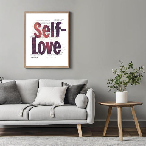 Posterizer 1 pcs-self love motivational positive daily reminder-Motivational & Inspirational Art-Typography Art-Decor for Home & Office- unframed ...
