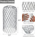 Gutter Guard 3” Leaf Filter Gutter Strainer 10 Pack Aluminium Filter Strainers for Preventing Blockage from Clogging Sewer Pipes...