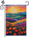 Fall Garden Flag, Oil Painting Tulip Garden Flag, 12x18 Inches Double Sided Burlap, Floral Garden Flag, Yard Lawn Flag, Outdoor Patio House Decor ...
