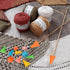 20 Pcs Colorful Knitting Needle Stoppers Double Hole Needle Point Protectors for Sewing Projects Quilting Crocheting for Beginners Knitting DIY Ar...