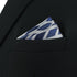 S&W SHLAX&WING Pocket Square for Men Satin Woven Rhombic Checkered Blue Grey for Party Prom...