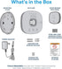 CHAMBERLAIN Smart Garage Control - Wireless Garage Hub and Sensor with Wifi & Bluetooth - Smartphone Controlled, myQ-G0401-ES, White...