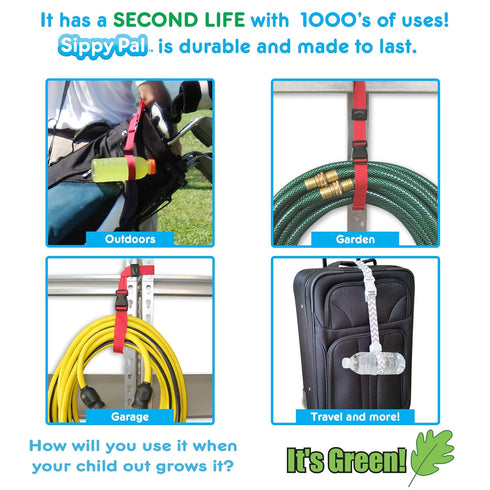 SippyPal Sippy Cup Strap Holder Leash Tether (1 Sport)...