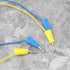 5Pcs Dual 4mm Banana Plug 5 Colors Multimeter Test Leads Lead Wire Silicone Pluggable Cable Wire for Laboratory Electric Testing 100cm...
