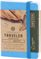 Pentalic 3 x 4" Pocket Sketchbook Traveler Journal, 160 Pages, Bright Blue...
