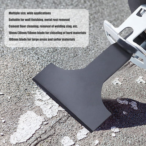 4PCS Reciprocating Saw Scraper Blade, Sawzall Scraper Blades, Tile Floor Cleaning Scraper, Multifunctional High Carbon Steel Tile Cleaning Tools, ...