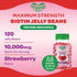 Biotin Jelly Bean Gummy Vitamins, Max Strength Biotin for Hair, Skin and Nails, 10000mcg per Serving, Hair Growth Vitamins for Men and Women, 120 ...