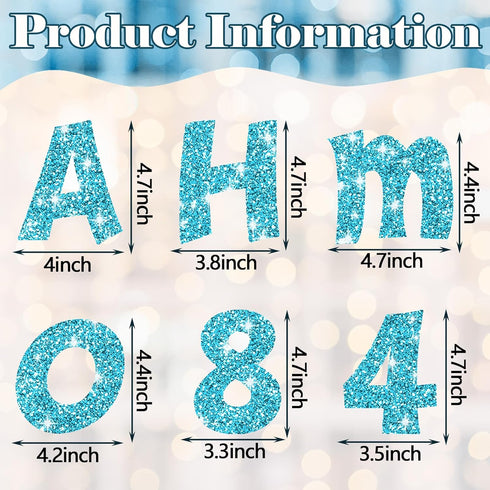 216 Pcs Glitter Bulletin Board Letters for Classroom Numbers Alphabet Poster Board Letters with Adhesive Dots Punctuation Symbols Cutout Bulletin ...