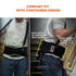 Ergodyne ProFlex 1600 Back Support Brace, 9" Extended Support, High Cut Front For Mobility, XL,Black...
