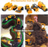 BenRich 6 Pcs Mini Die Cast Car Set 1/64 Scale Alloy Construction Trucks - Dump Truck, Excavator, Forklift, Road Roller, Bulldozer, Mixer Truck - ...