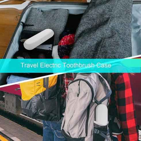 Cosmos Pack of 2 Plastic Travel Case Toothbrush Carrying Case Holder Container Compatible with Oral B Pro and also for Sonicare & Other Toothbrush...
