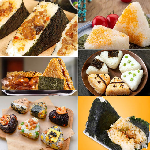 Onigiri Mold Triangle, 2 Pack Rice Ball Mold Sushi Makers, Japanese Rice Cooker for Kids Bento...