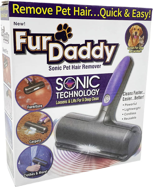 NC Furdaddy Sonic Pet Hair Remover Roller Dog Hair Remover, Cat Hair Remover, Pet Hair Remover...