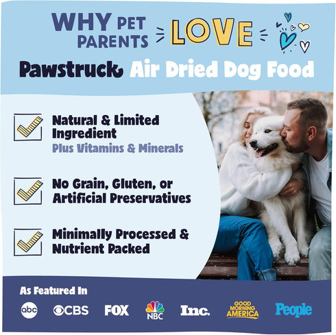 Pawstruck All Natural Air Dried Dog Food w/Real Fish - Grain Free, Made in USA, Non-GMO & Vet Recommended - High Protein Limited Ingredient Full-F...