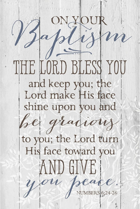 DEXSA On Your BaptismNew Horizons Wood Plaque with Easel | Made in the USA...