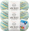 Premier Wool Select Jacquard Sock Yarn - Rainforest - 3-Pack Bundle with Bellas Crafts Stitch......