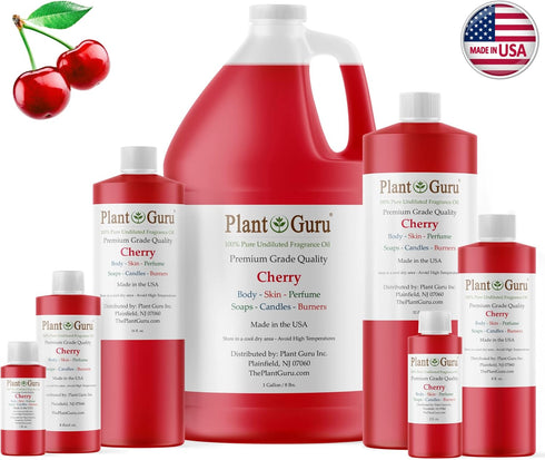 Cherry Fragrance Oil 8 fl. oz. Scented Oil for DIY Soap Making, Candles, Bath Bombs, Body Butters. Used in Aromatherapy Diffusers, Burners and War...
